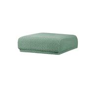 Kjw846 Housse de tabouret de coiffeuse rectangulaire élastique résistante et lavable en forme de selle Vert 35 cm