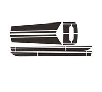 KJWPYNF pour Mini Cooper Clubman F54 2015-2019, Autocollant de Capot de Voiture Couvercle de Moteur Coffre Jupe latérale arrière Rayures Accessoires de décalque de carrosserie