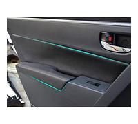 KJWPYNF pour Toyota Corolla 2014-2017, Couverture d'accoudoir de Porte intérieure de Voiture Garniture de Coque en Cuir PU Anti-Rayures Superpositions Style