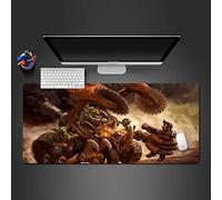 KJXNED Tapis de Souris XXL - 900x400 mm - Monstres De Film Et Wagons-Citernes Mouse Pad - Haute Précision et Vitesse - Base en Caoutchouc Antidérapant Surface - pour Gamer PC et Ordinateur Portable