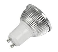 KJXP Lighting, Pack de 5, projecteur LED COB GU10 6W AC220V lampes d'éclairage en aluminium à intensité variable(Warm white)