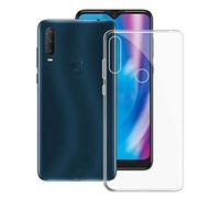 KJYF Coque pour Alcatel 1S 2020 (6.22 Pouces), Etui Housse de Protection Case Cover Bumper Transparent TPU Ultra Mince Silicone Souple pour Alcatel 1S 2020 - Transparent