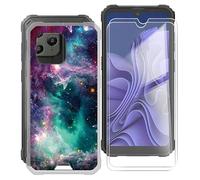 KJYF Coque pour Blackview BV5300 Pro, Transparente Souple TPU Case et [2 Pièces] Verre Trempé écran Protecteur, Antichoc Silicone Housse Etui pour Blackview BV5300 Pro (6.10") - Miroiter