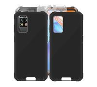 KJYF Coque pour Blackview BV9200 (6.6"), avec [2 x Protecteur D'écran en Verre Trempé], Noir Antichoc Souple Silicone TPU Housse Etui, pour Blackview BV9200 Cover Case - [2 Pièces]