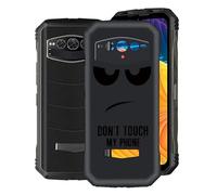 KJYF Coque pour Doogee V30 (6.58"), Noir Silicone Etui Housse Ultra Mince Souple Cover Bumper Antichoc AntiRayure Mat Protection Téléphone pour Doogee V30 - Ne me Touche
