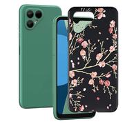 KJYF Coque pour Fairphone 4 (6.3"), Noir Silicone Etui Housse Ultra Mince Souple Cover Bumper Antichoc AntiRayure Mat Protection Téléphone pour Fairphone 4 - WM84