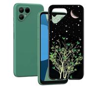 KJYF Coque pour Fairphone 4 (6.3"), Noir Silicone Etui Housse Ultra Mince Souple Cover Bumper Antichoc AntiRayure Mat Protection Téléphone pour Fairphone 4 - XT16