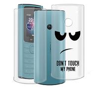 KJYF Coque pour Nokia 110 4G (1.80"), Housse Protection Anti-Rayures Mince-Souple, Bumper de Protection Transparent en Silicone TPU Coque, Téléphone Etui pour Nokia 110 4G - [2 Pièces]
