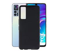 KJYF Coque pour TCL 30+ (6.7"), Noir Cover Antichoc Silicone Case Ultra Mince Mat Anti-Rayures Souple TPU Etui Housse pour TCL 30+ - Noir