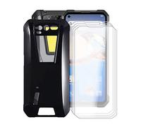 KJYF Coque pour Unihertz Tank (6.81"), avec [4 x Protecteur D'écran en Verre Trempé], Noir Antichoc Souple Silicone TPU Housse Etui, pour Unihertz Tank Cover Case - Simple