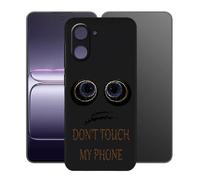 KJYFOANI Case pour OnePlus Nord CE5 (6.77") Coque, Noir Souple Silicone Ultra Mince TPU Étui,Antichoc AntiRayures Protection Housse pour - Don't Touch