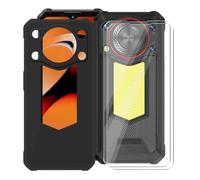 KJYFOANI Case pour Oukitel WP53 S (6.52") Coque + 2 Pièces Verre trempé écran Protecteur Noir Souple Silicone Protection Case Antichoc Bumper Housse Étui pour - Noir
