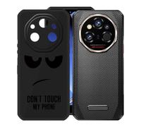 KJYFOANI Case pour Oukitel WP55 Ultra (6.60") Coque, Noir Souple Silicone Ultra Mince TPU Étui,Antichoc AntiRayures Protection Housse pour - Ne me Touche Pas
