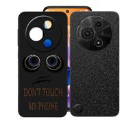 KJYFOANI Case pour TCL 605 (6.67") Coque, Noir Souple Silicone Ultra Mince TPU Étui,Antichoc AntiRayures Protection Housse pour - Don't Touch