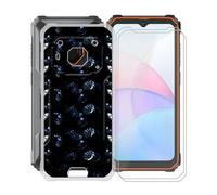 KJYFOANI Coque + 2 Pièces Verre trempé Protection écran pour Blackview BV6200 Plus, Transparente Silicone TPU Etui Housse, Mince Souple Antichoc Case pour Blackview BV6200 Plus (6.56") - XT24