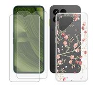 KJYFOANI Coque + 2 Pièces Verre Trempé Protection écran pour Fairphone 6 (6.31") Transparente Ultra Mince Souple Silicone TPU Case Antichoc Etui Housse - Amour Rose