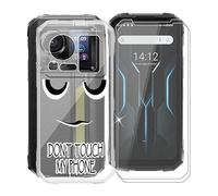KJYFOANI Coque + 2 Pièces Verre trempé Protection écran pour Hotwav Hyper 7 Pro, Transparente Silicone TPU Etui Housse, Mince Souple Antichoc Case pour Hotwav Hyper 7 Pro (6.60") - DU06