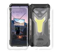 KJYFOANI Coque + 2 Pièces Verre Trempé Protection écran pour Ulefone Armor 34 (6.95") Transparente Ultra Mince Souple Silicone TPU Case Antichoc Etui Housse - Transparent