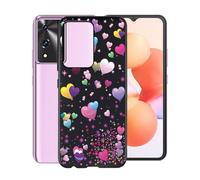 KJYFOANI Coque Compatible avec Cubot A10, Noir Ultra Mince Bumper Housse Anti-Rayures Souple Silicone TPU Protection Etui pour Cubot A10 (6.56") - Ballon Rose