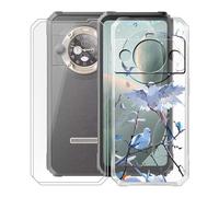 KJYFOANI Coque pour Blackview BL9000, 2 Pièces Verre Trempé écran Protecteur et Transparente Souple TPU Cover, Antichoc Silicone Housse Etui, Verre Trempé pour Blackview BL9000 (6.78") - XT145