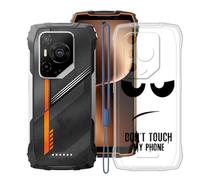 KJYFOANI Coque pour Blackview Oscal Pilot 3 (6.78") Case Transparent Housse Antichoc Flexible Silicone TPU Cover Ultra Mince Anti-Rayures Étui de Protection -Ne me Touche D