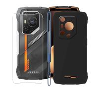 KJYFOANI Coque pour Blackview Oscal Pilot 3 (6.78") Housse Noir et 1 Pièces Verre trempé écran Film Protecteur, Ultra Fine Anti-Rayures Case Souple Silicone TPU Étui pour Blackview Oscal Pilot 3 -Noir