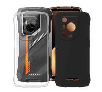 KJYFOANI Coque pour Blackview Oscal Pilot 3 (6.78"), Noir + Transparent Ultra Mince Souple Silicone TPU Protection Case, Antichoc Anti-Rayures Housse Etui pour Blackview Oscal Pilot 3-2 Pack