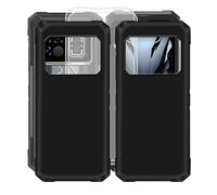 KJYFOANI Coque pour Doogee Fire 6 Max (6.72"), Noir Étui de Protection avec 2 Pièces Verre trempé écran Film Protecteur, Souple Silicone Antichoc Housse pour Doogee Fire 6 Max - [2 Pièces]