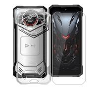 KJYFOANI Coque pour Doogee S200 Plus (6.72") + 1 Pièce Verre trempé Protecteur écran, Transparente Souple Silicone Bumper Housse - Antichoc Etui pour Doogee S200 Plus - Limpide