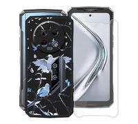 KJYFOANI Coque pour Doogee V40 Pro (6.78") Noir Housse et 1 Pièces Verre trempé écran Film Protecteur, Ultra Fine Anti-Rayures Souple Silicone TPU Étui pour Doogee V40 Pro - XT145