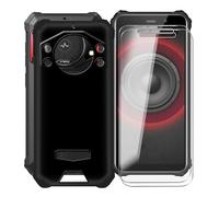 KJYFOANI Coque pour Fossibot F101 Pro (5.45"), avec [2 x Protecteur D'écran en Verre Trempé], Noir Mince Antichoc Souple Silicone Case, pour Fossibot F101 Pro Housse Etui - Simple