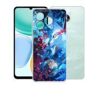 KJYFOANI Coque pour Honor X5c Plus (6.74") Housse Transparente Souple Silicone TPU Bumper Case, Anti-Rayures Anti-Chute Protection Etui pour - Le Loup de l'espace