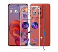 KJYFOANI Coque pour Motorola Edge 60 Neo (6.36") Case Transparent Housse Antichoc Flexible Silicone TPU Cover Ultra Mince Anti-Rayures Étui de Protection -Ne me Touche