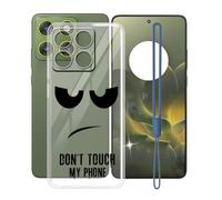 KJYFOANI Coque pour Motorola Edge 70 (6.70") Case Transparent Housse Antichoc Flexible Silicone TPU Cover Ultra Mince Anti-Rayures Étui de Protection -Ne me Touche D