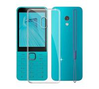 KJYFOANI Coque pour Nokia 235 4G 2024, Transparent Anti-Rayures Flexible Silicone TPU Cover, Mince Souple Antichoc Étui de Protection Housse pour Nokia 235 4G 2024 (2.80") - Limpide