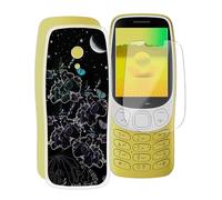 KJYFOANI Coque pour Nokia 3210 2024, 1 Pièce Verre trempé Protecteur écran, Transparente Mince Cover Souple Silicone Protection Housse Etui pour Nokia 3210 2024 (2.40") - Fée des Fleurs