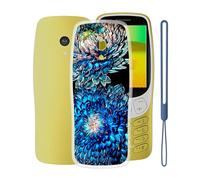KJYFOANI Coque pour Nokia 3210 2024 (2.40"), Mince-Souple Anti-Rayures Protection Housse, Transparent Silicone TPU Cover Case, Téléphone Etui pour Nokia 3210 2024 - Floraison