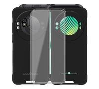 KJYFOANI Coque pour Ulefone RugKing (5.99"), Noir Étui de Protection avec 2 Pièces Verre trempé écran Film Protecteur, Souple Silicone Antichoc Housse pour Ulefone RugKing- [2 Pièces]