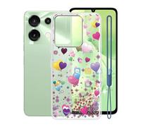 KJYFOANI Coque pour Umidigi G9 5G, Transparent Anti-Rayures Flexible Silicone TPU Cover, Mince Souple Antichoc Étui de Protection Housse pour Umidigi G9 5G (6.75") - Ballon Rose