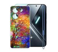 KJYFOANI Coque pour Xiaomi Poco X8 Pro (6.59") Case Transparent Housse Antichoc Flexible Silicone TPU Cover Ultra Mince Anti-Rayures Étui de Protection -Branches d'arbres