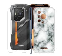 KJYFOANI Coque + Verre Trempé pour Blackview Oscal Pilot 3 (6.78") Housse Transparent Silicone Souple Case TPU Protection Ultra Mince Antichoc Étui + Protection écran -Marbre