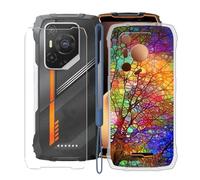 KJYFOANI Coque + Verre Trempé pour Blackview Oscal Pilot 3 (6.78") Housse Transparent Silicone Souple Case TPU Protection Ultra Mince Antichoc Étui + Protection écran -Branches d'arbres