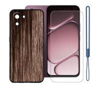 KJYFOANI Coque+Verre trempé pour OnePlus N6x,Noir-XV22 | Silicone TPU Case,Anti-Rayures,Anti-choc,Protection robuste;Verre Trempé Protecteur D'écran,Clarté de HD,Dureté 9H,6.80"