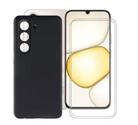 KJYFOANI Coque+Verre trempé pour Realme C100x,Noir