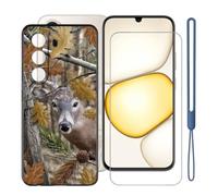 KJYFOANI Coque+Verre trempé pour Realme C100x,Noir-W23