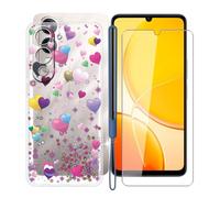 KJYFOANI Coque + Verre Trempé pour Vivo Y19s 5G (6.74") Housse Transparent Silicone Souple Case TPU Protection Ultra Mince Antichoc Étui + Protection écran -Confusion