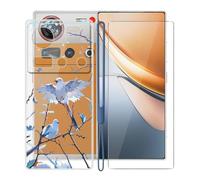 KJYFOANI Coque + Verre Trempé pour ZTE Nubia Z70S Ultra (6.85") Housse Transparent Silicone Souple Case TPU Protection Ultra Mince Antichoc Étui + Protection écran -À l'aise