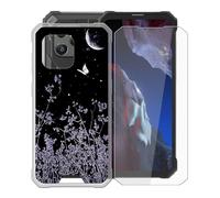 KJYFOANI Coque + Verre trempé Protection écran pour Blackview BV8900 Pro, Transparente Silicone TPU Protection Housse, Mince Souple Antichoc Case pour Blackview BV8900 Pro (6.50") - XV34