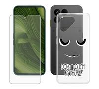 KJYFOANI Coque + Verre Trempé Protection écran pour Fairphone 6 (6.31") Transparente Silicone TPU Protection Housse Ultra Mince Souple Antichoc Étui - DU06