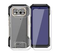 KJYFOANI Coque + Verre trempé Protection écran pour Ulefone Armor 27T Pro, Transparente Silicone TPU Protection Housse, Mince Souple Antichoc Case pour Ulefone Armor 27T Pro (6.78") - Transparent